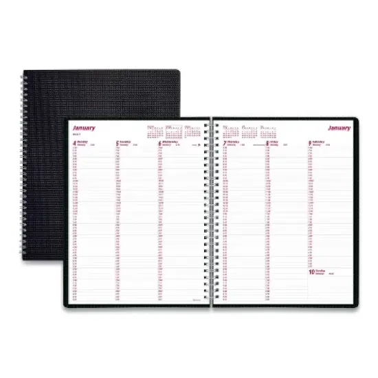 DuraFlex Weekly Planner, 11 x 8.5, Black Cover, 12-Month (Jan to Dec): 2026 image {4}