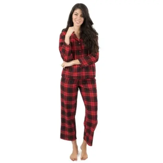 Leveret Womens Two Piece Flannel Christmas Pajamas image {1}