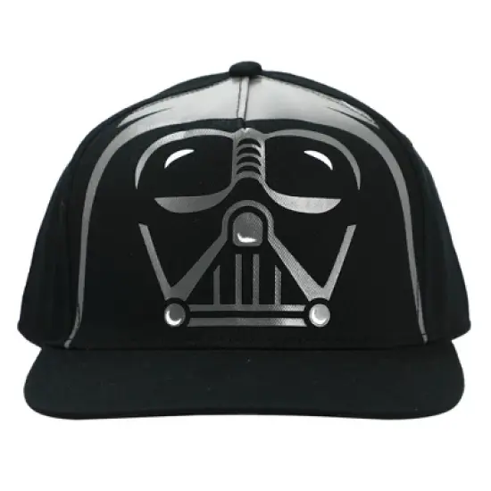 Star Wars Darth Vader Character Printed Crown Youth Black Snapback Cap image {1}