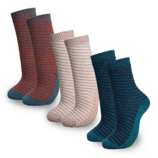 Mio Marino Womens Warm Wool Knitted Socks 3 Pack image {6}
