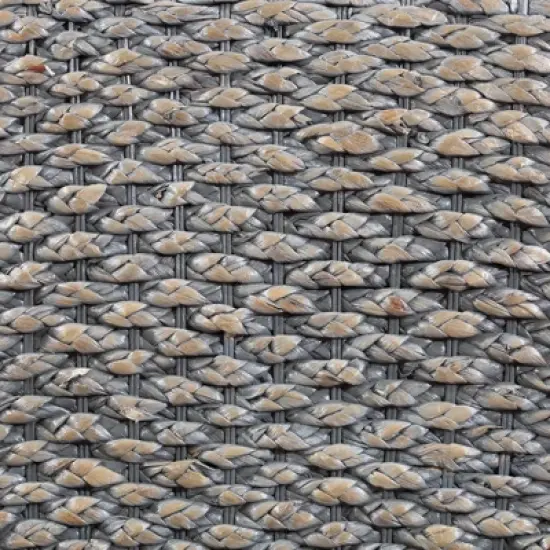 Set of 2 Melvin Coastal Seagrass Dining Counter Height Barstools with Cushion Gray - Treasure Trove Accents image {5}