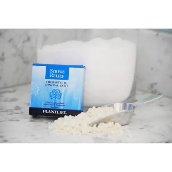 Stress Relief Bath Salt Soak 3oz | Travel Size Calming Aromatherapy Blend for Relaxation & Mood Support | Plantlife image {3}