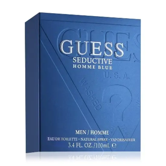 GUESS Seductive Blue Men&rsquo;s Eau de Toilette 3.4 oz Spray | Oriental Woody with Caviar, Blue Coral, Aqua Space & Musk | Modern Masculine Fragrance image {2}