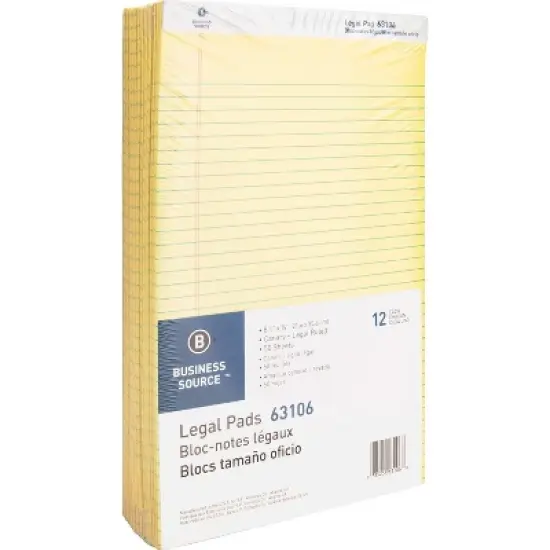 Business Source Legal Pads 50 Sheets Legal image {4}