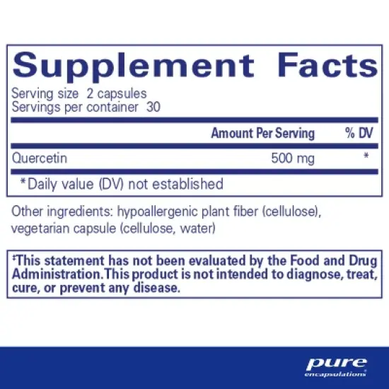 Pure Encapsulations Quercetin - Supplement with Bioflavonoids for Immune, Cellular, and Cardiometabolic Health image {1}