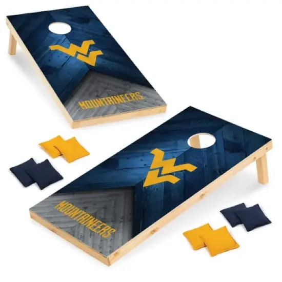NCAA West Virginia Mountaineers 2'x4' Wood Cornhole Set image {7}