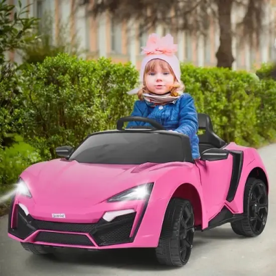 Costway 12V Kids Ride On Car 2.4G RC Electric Vehicle w/ Lights MP3 Openable Doors White\Black\ Red\Pink image {1}