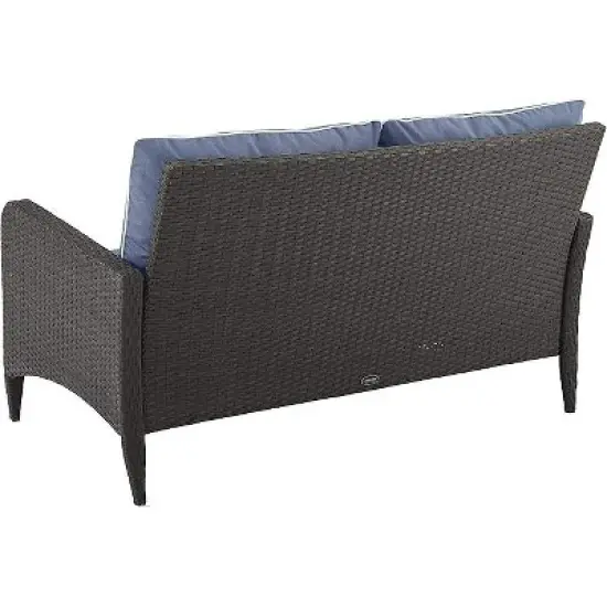 HomeStock Kiawah Outdoor Wicker Loveseat image {8}