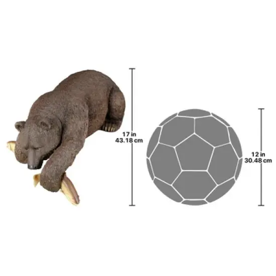 Design Toscano Catch of the Day Grand Bear Sculpture image {6}