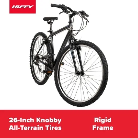 Huffy Alpine Mountain Bike - 26&rdquo; Wheels - 15 Speeds - Black image {10}