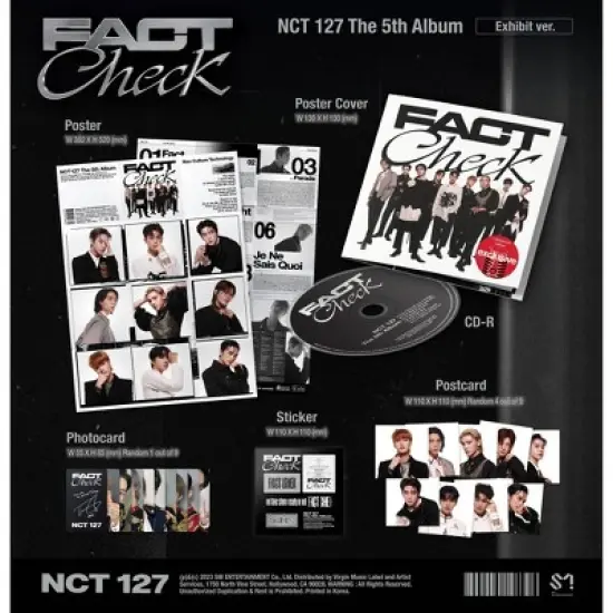 NCT 127 - The 5th Album &ldquo;Fact Check&rdquo; (Target Exclusive, CD) (Poster Ver.) image {3}