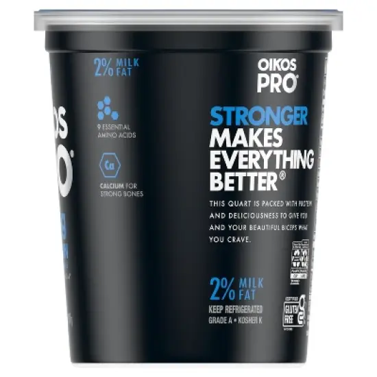 OIKOS Pro Plain Yogurt - 25 g protein 32oz image {10}