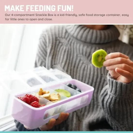 Melii 4 Compartment Snackle - Blue image {2}