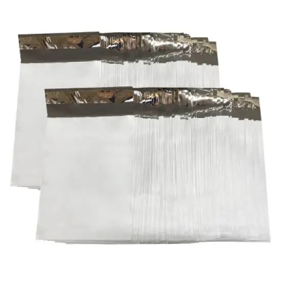 UOFFICE Pack Of 200 Poly Mailers Bags 6 x 9" - #0 White Self-Sealing Pouches Envelopes image {2}