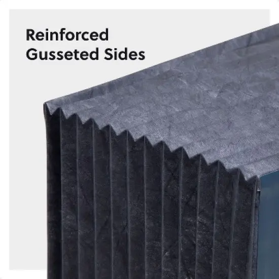 Smead Expanding 12-Pocket Stadium File, 12.75" x 13.75" x up to 11.75", Navy image {4}