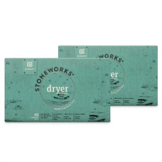 Grab Green Stoneworks Dryer Sheets, Fragrance-Free Rain Scent image {3}
