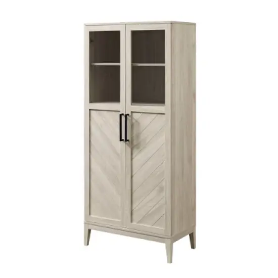 68" Boho Modern Tall Storage Wood Cabinet - Saracina Home image {16}