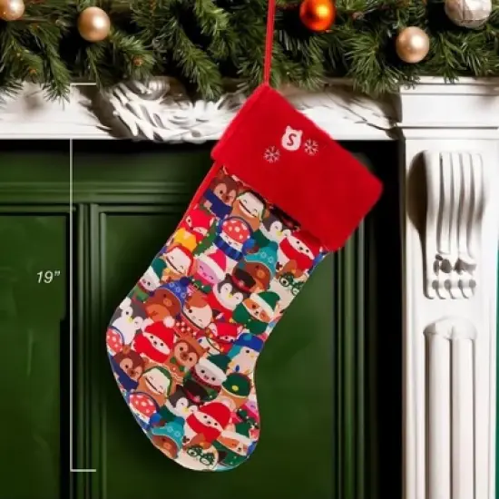 Kurt Adler Officially Licensed Squishmallow Printed Stocking with Plush Cuff, 19" image {2}