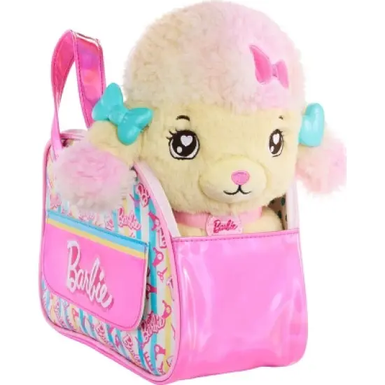 Barbie Salon Pet Adventure Stuffed Animal, Poodle with Themed Purse and 6 Accessories image {2}