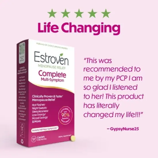Estroven Complete Menopause Vegan Relief Caplets - 60ct image {6}
