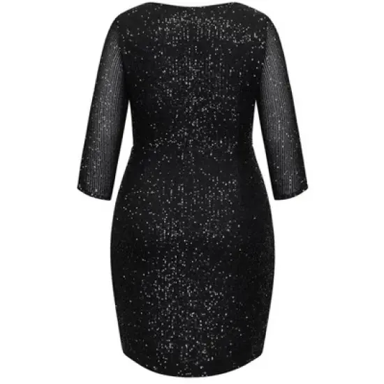 Women's Plus Size Razzle Dress - black | CITY CHIC image {5}