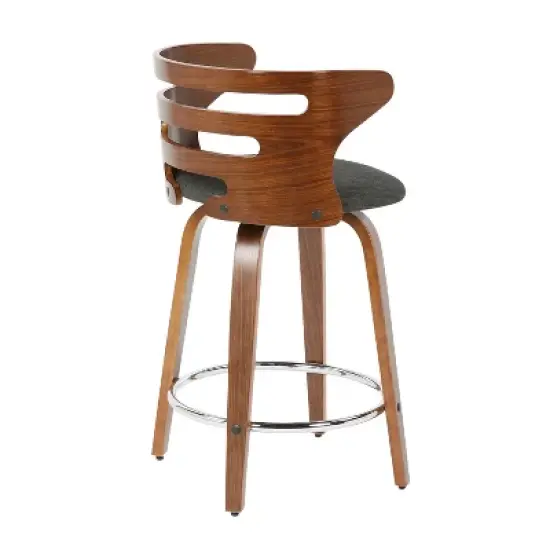 Set of 2 Cosini Upholstered Counter Height Barstools - Lumisource image {3}