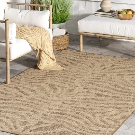 nuLOOM Katrine Zebra Indoor/Outdoor Patio Area Rug image {8}
