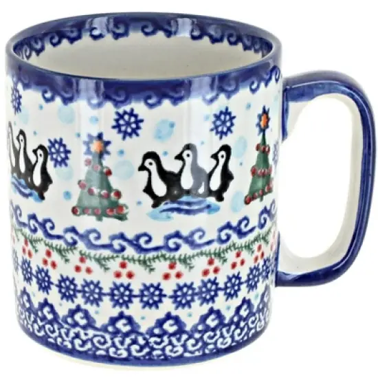 Blue Rose Polish Pottery Vena Mug image {4}
