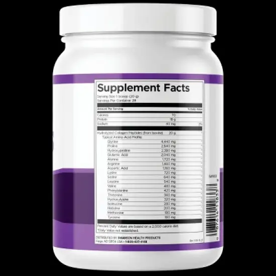 Swanson Collagen Peptides Unflavored 19.75 oz Pwdr image {1}
