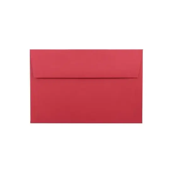 JAM Paper A9 Colored Invitation Envelopes 5.75 x 8.75 Red Recycled Bulk 250/Box (14257H) image {4}