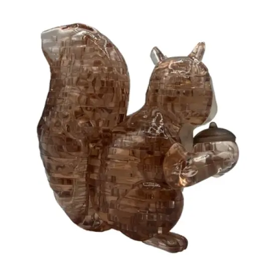 Bepuzzled Brown Squirrel 3D Crystal Puzzle - 55pc: Fine Motor Skills, Animals Theme, Plastic Material image {4}