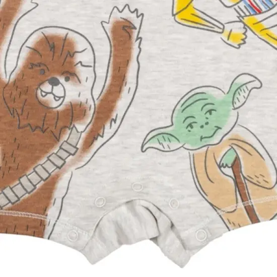 Star Wars Chewbacca R2-D2 C-3PO droids Romper and Sunhat Chewbacca, R2-D2, C-3Po, Yoda  image {4}