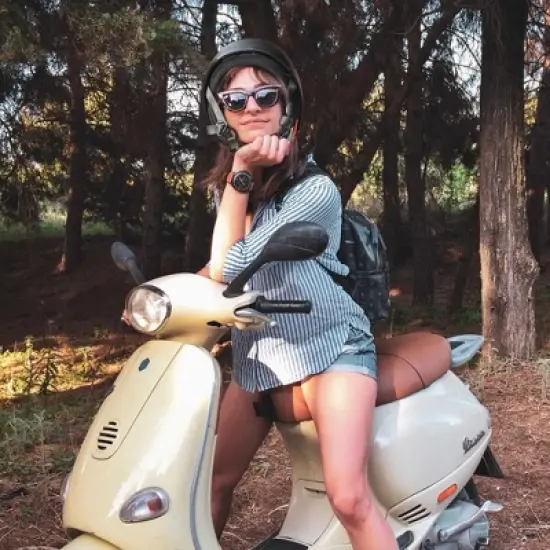 AHR Half Face Motorcycle Helmet Sun Visor DOT Approved Bike Chopper S-XL image {7}