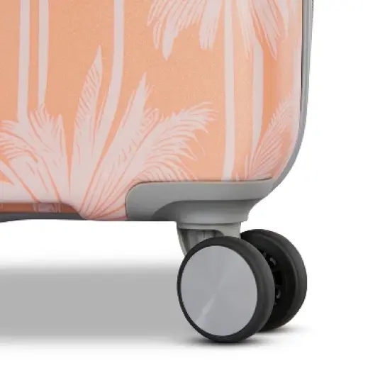 American Tourister Modern Hardside Carry On Spinner Suitcase - Coral Palms: Multicolored Botanical 4-Wheeler image {8}