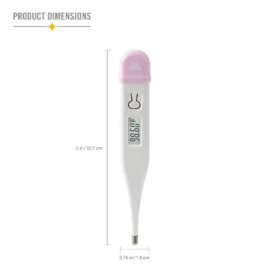 MABIS Digital Basal Body Thermometer for Ovulation Tracking, Fertility, Period Tracking and Natural Family Planning with Beeper and Memory, Oral Use image {1}