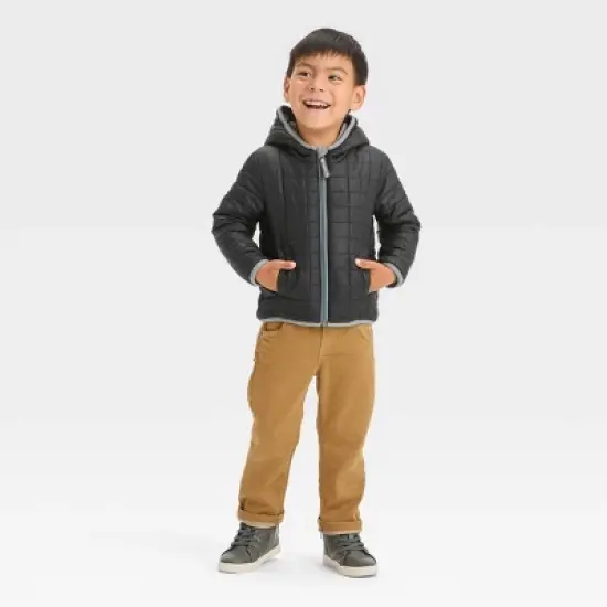 Toddler Puffer Jacket - Cat & Jack&trade; Black image {2}