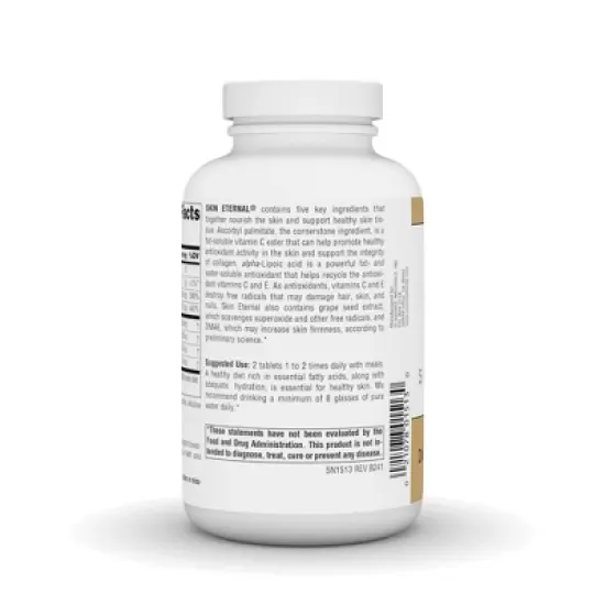 Skin Eterna lw/ DMAE Lipoic Acid and Ester C by Source Naturals, Inc.  -  240 Tablet image {2}