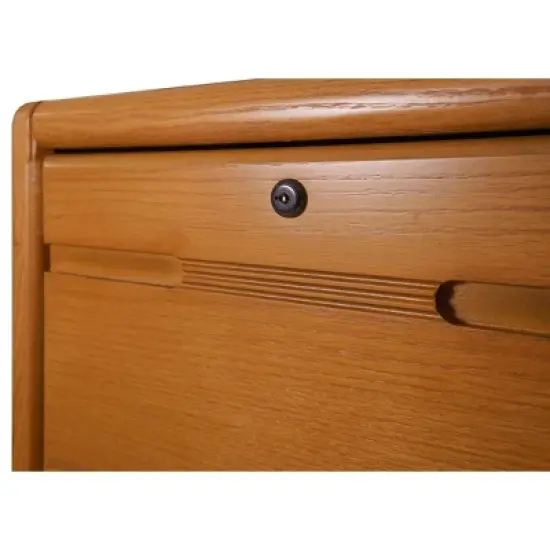4 Drawer File Cabinet Brown - Martin Furniture image {6}