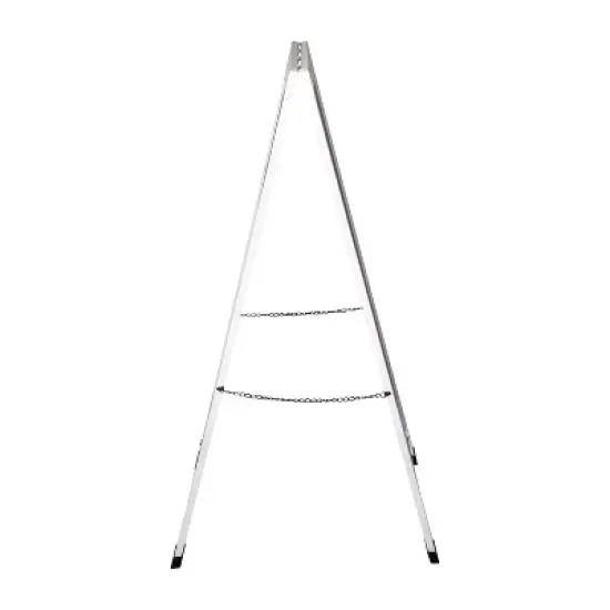 Flash Furniture Canterbury Wooden Indoor/Outdoor A-Frame Magnetic Chalkboard Sign Set with 8 Chalk Markers, 10 Stencils, Eraser, and 2 Magnets image {10}