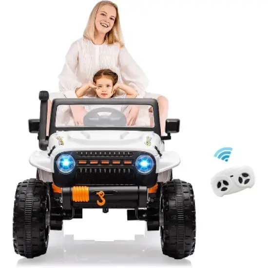 Acekool 24V Ride-On Truck Car with Remote Control, 4x60W Motors, 4-Wheel Suspension, LED Lights, Music, Safety Belt, 3 Speeds image {13}