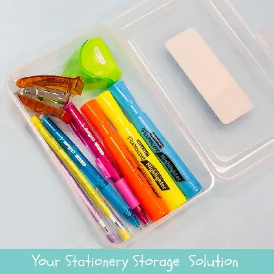 BAZIC Products&reg; Clear Multipurpose Utility Box, Pack of 6 image {3}