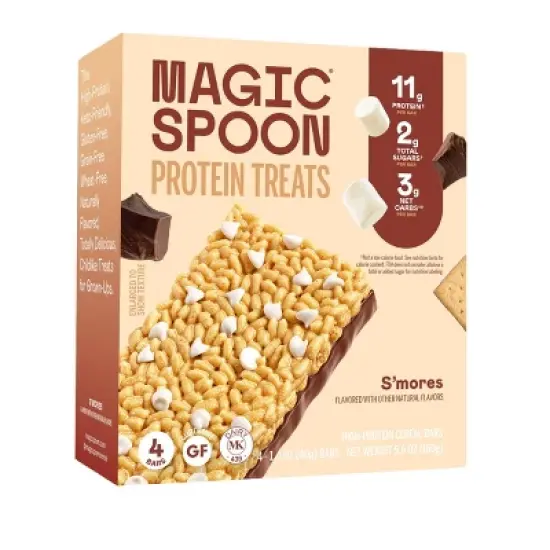 MAGIC SPOON S'Mores Protein Bar Treat - 12g Protein - 5.6oz/4ct image {7}