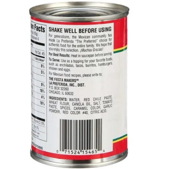 La Preferida Enchilada Sauce, Red-Mild, 10 OZ image {1}
