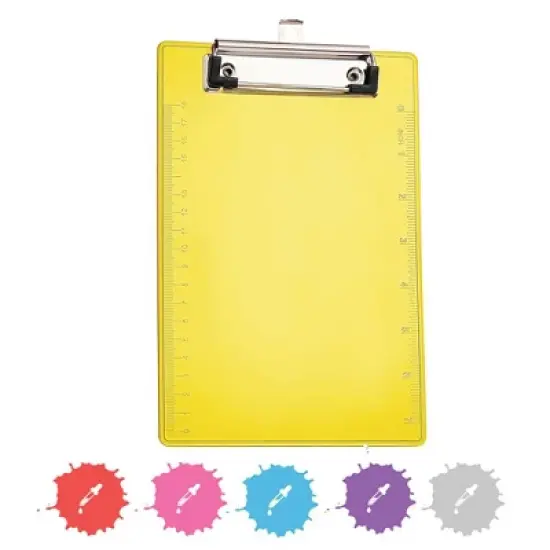 Enday Memo Size Plastic Clipboard image {6}