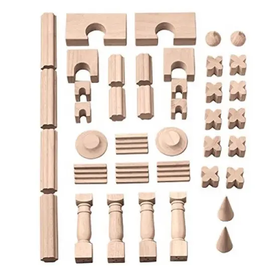 Creative Minds Wooden Architectural Unit Blocks - 40 Blocks image {2}