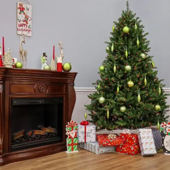 7.5' Prelit Natural Fraser Fir Artificial Christmas Tree Multicolor Lights - National Tree Company image {3}