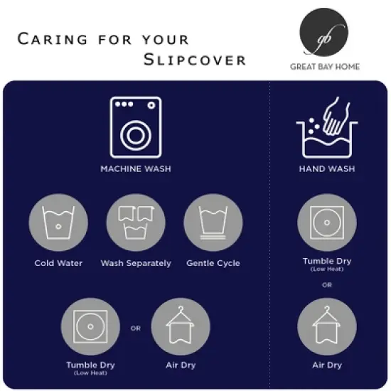 Great Bay Home Stretch Velvet-Plush Washable Chair Slipcover image {3}