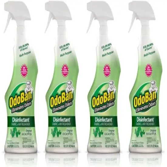 OdoBan Ready-to-Use Disinfectant and Odor Eliminator, 32 Ounce Spray Bottle, Original Eucalyptus Scent image {10}