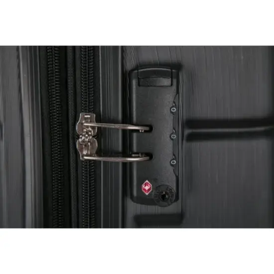 DUKAP Rodez Lightweight Hardside Carry On Spinner Suitcase - Black image {5}