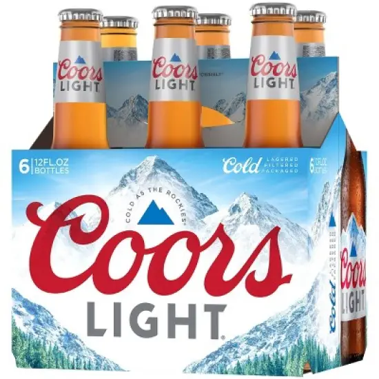 Coors Light Beer - 6pk/12 fl oz Bottles image {3}